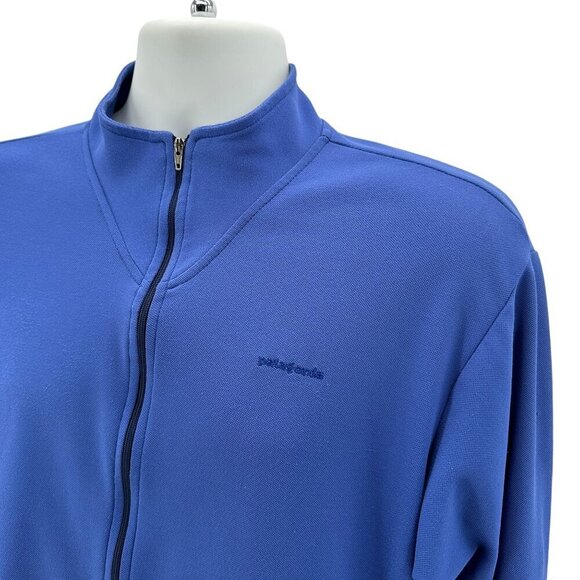 Vintage Patagonia Blue Pullover 3/4 Zip Outdoor Hiking Shirt Mens Large - Picture 2 of 7